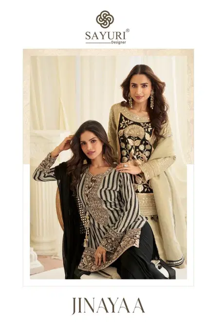 Jinayaa By Sayuri Natural Crepe Silk Surat Readymade Suits Wholesale Market